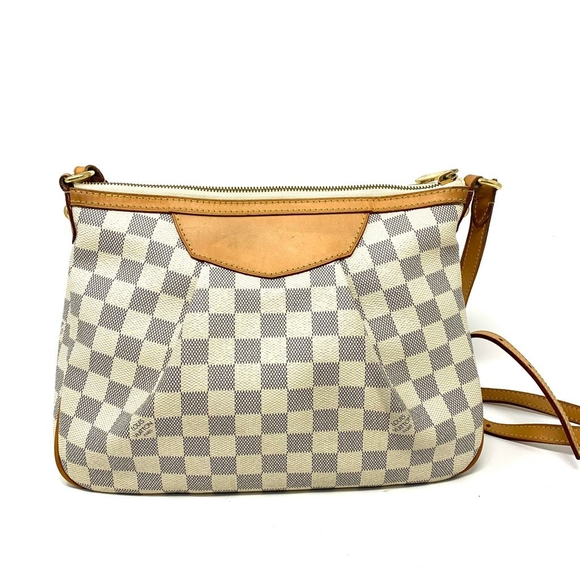 100% Auth Louis Vuitton Siracusa PM Azur Crossbody - Picture 2 of 14